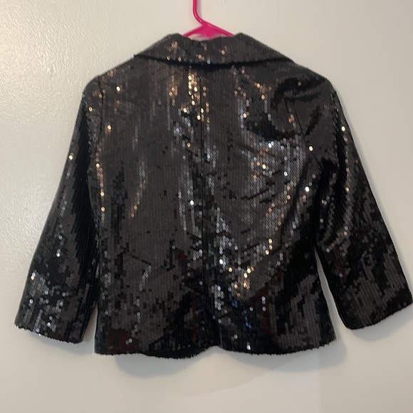 F21 black sequins jacket S/P - Picture 3 of 5